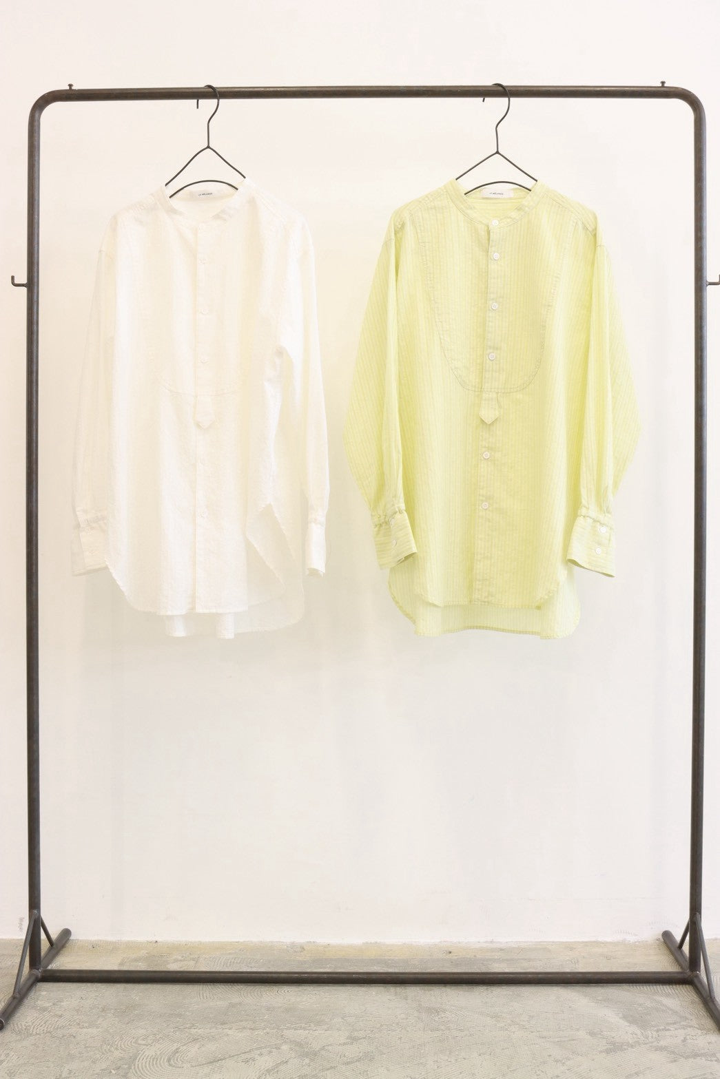 【予約⚡︎販売】ストライプドビーシャツ／8713204／LE MÉLANGE／2027 SS #1