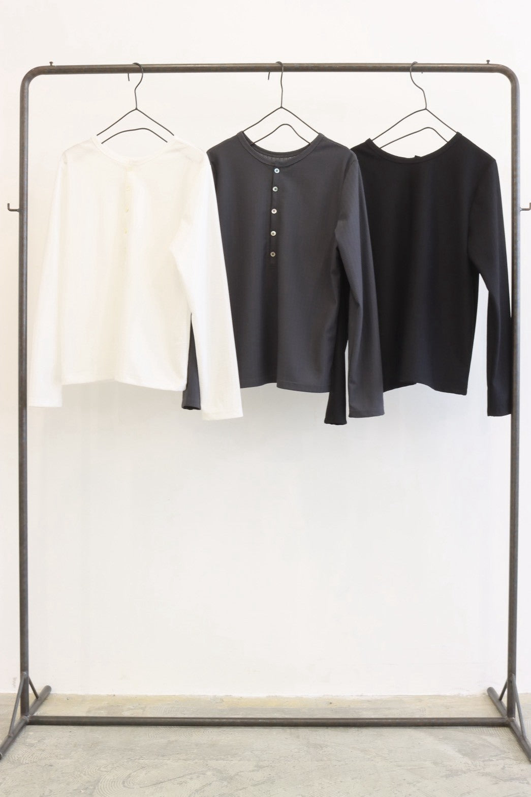 【予約⚡︎販売】シアージャカードヘンリーネックTee／8711006／LE MÉLANGE／2027 SS #1