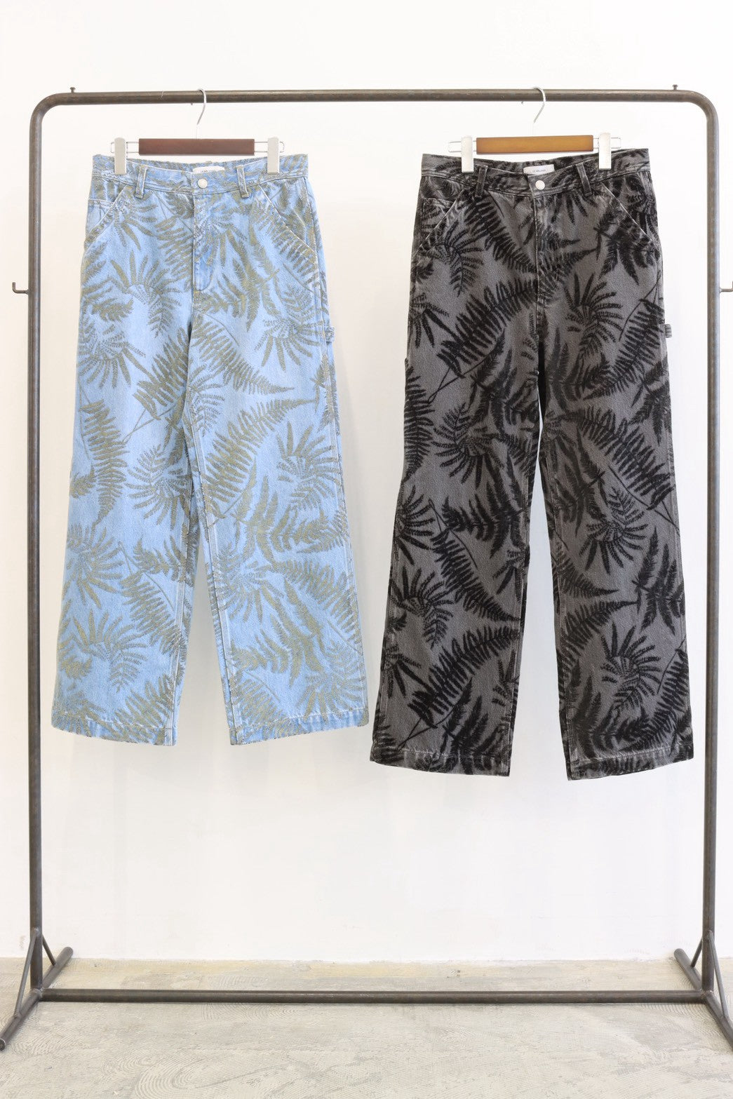 【予約⚡︎販売】フロッキープリントデニムパンツ／8713502／LE MÉLANGE／2027 SS #1