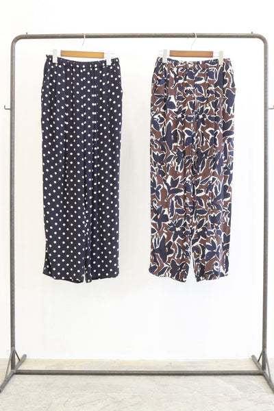 【予約⚡︎販売】ドット柄・花柄プリントパンツ／8713503／LE MÉLANGE／2027 SS #1