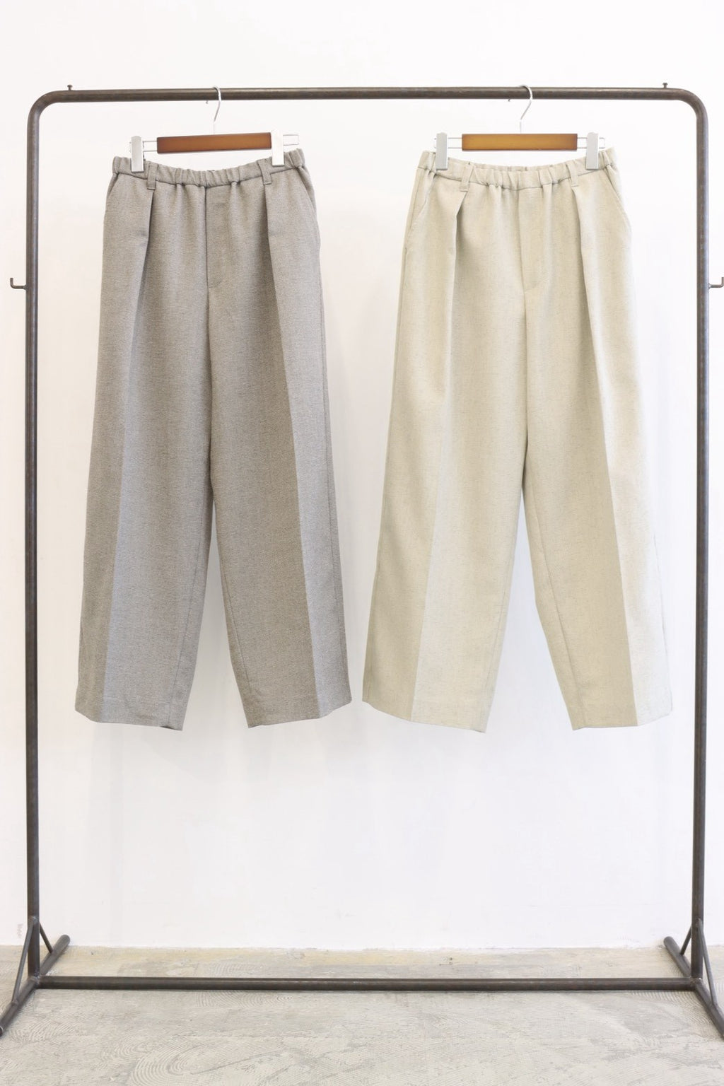 【予約⚡︎販売】スラブタックワイドパンツ／8713504／LE MÉLANGE／2027 SS #1
