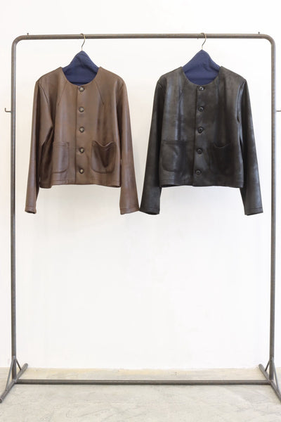 【予約⚡︎販売】モッチモチレザーライクジャケット／8711801／LE MÉLANGE／2027 SS #1