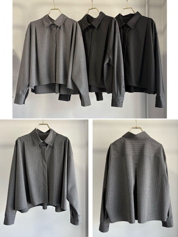 受付終了【予約⚡︎販売】ピンストライプブラウス／MG BL-26094-A／MARGAUX VINTAGE／2026 AW＃1