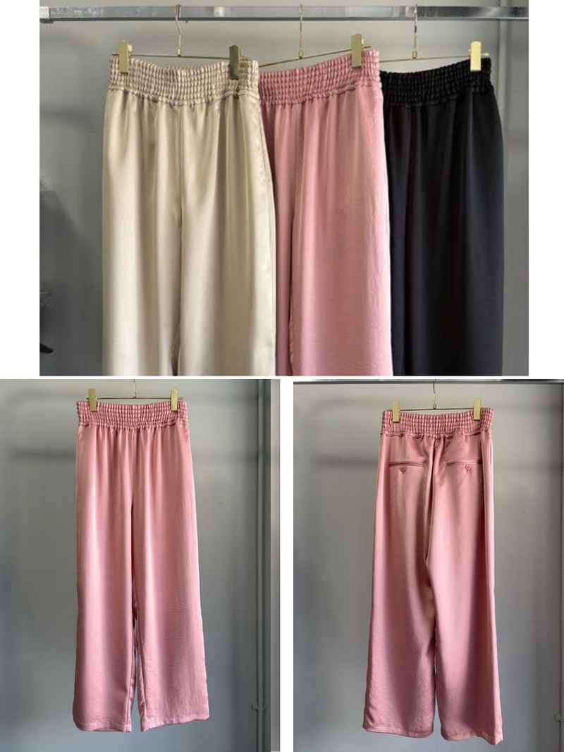 【予約⚡︎販売】ウエストゴムサテンパンツ／MG PT-26098-A／MARGAUX VINTAGE／2026 AW＃1