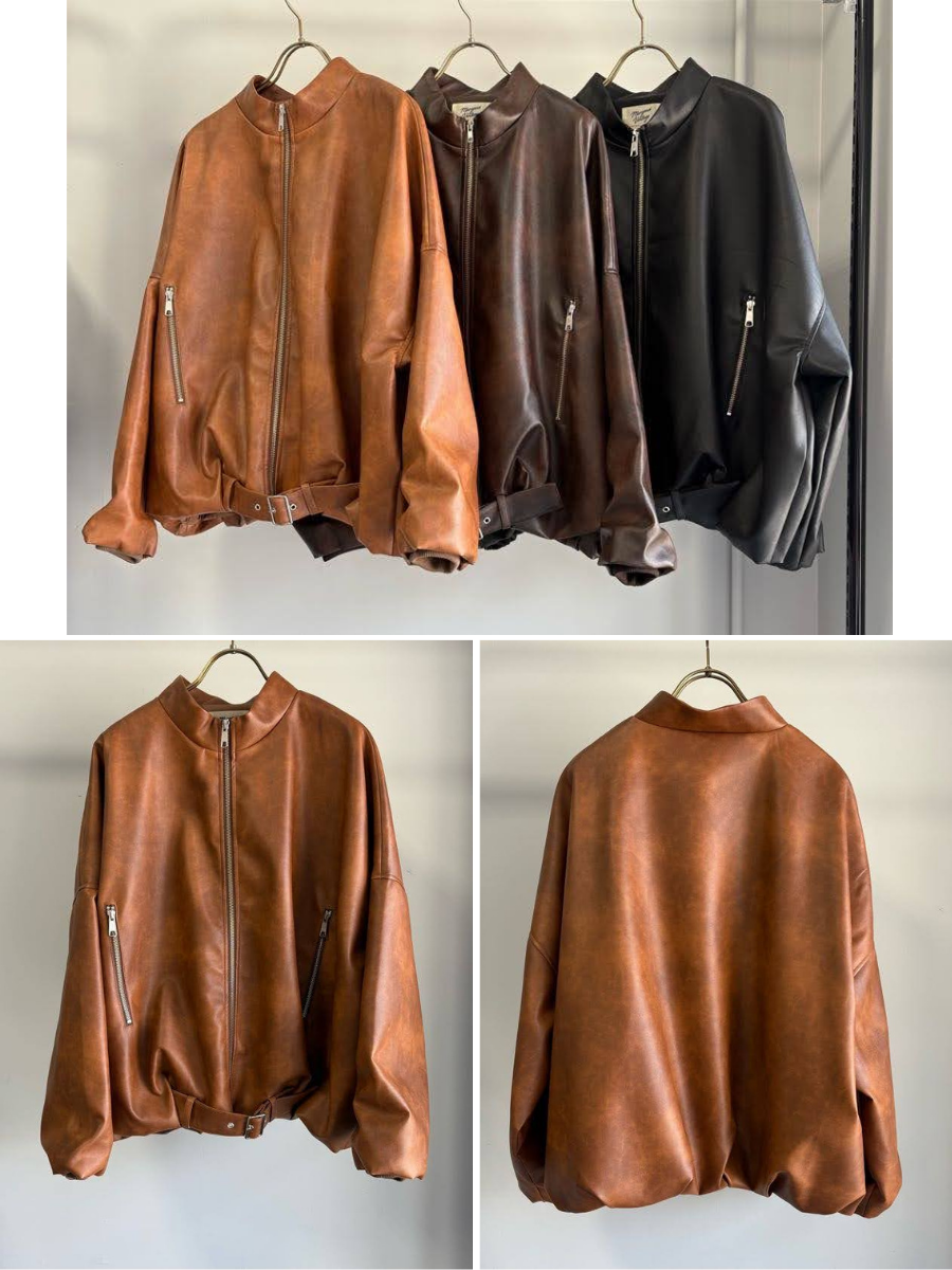 【予約⚡︎販売】レザーライダース／MG JK-26081-A／MARGAUX VINTAGE／2026 AW＃1