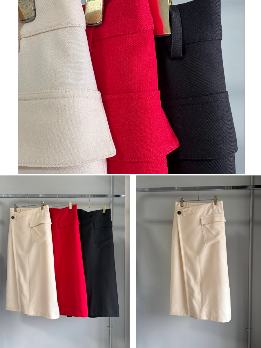 【予約⚡︎販売】ラップスカート／MG SK-26101-A／MARGAUX VINTAGE／2026 AW＃1