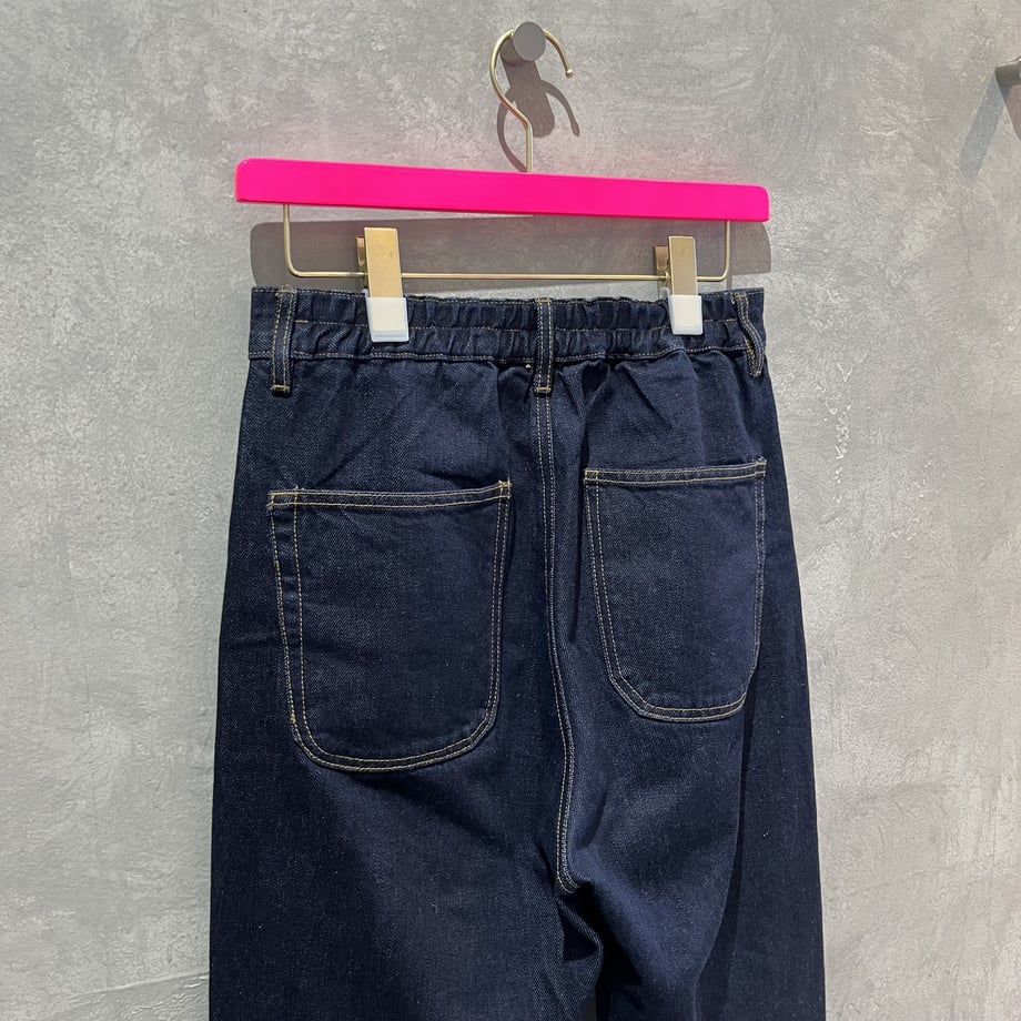 すっきり見えカーブデニムパンツ／No.9-the Nines-