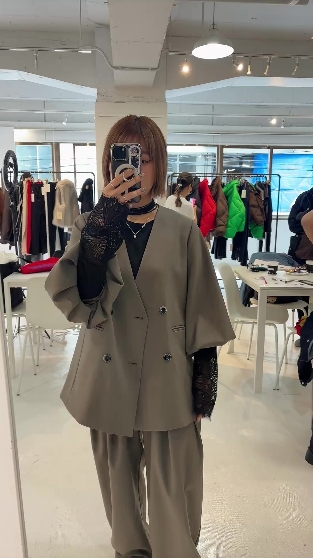 【予約⚡︎販売】バルーンスリーブノーカラーJK／MG JK-26088-A／MARGAUX VINTAGE／2026 AW＃1