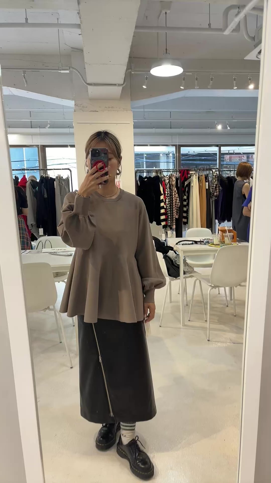 【予約⚡︎販売】レザーラップスカート／MG SK-26135-A／MARGAUX VINTAGE／2026 AW＃2