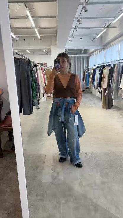 受付終了【予約販売】ECOスウェードベスチェ／8613701／LE MÉLANGE