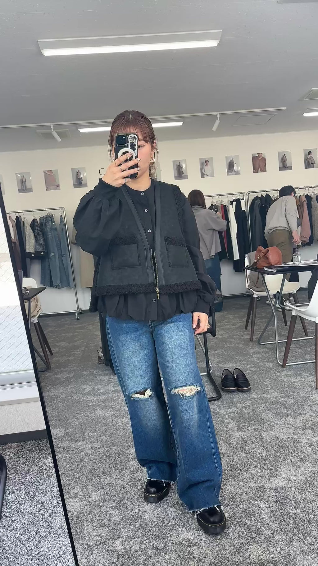 【予約⚡︎販売】バックオーバームートンベスト／604499／CYAN tokyo／2026 AW#1