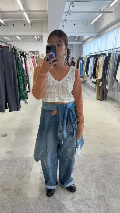 受付終了【予約販売】デニムパンツ／8613502／LE MÉLANGE