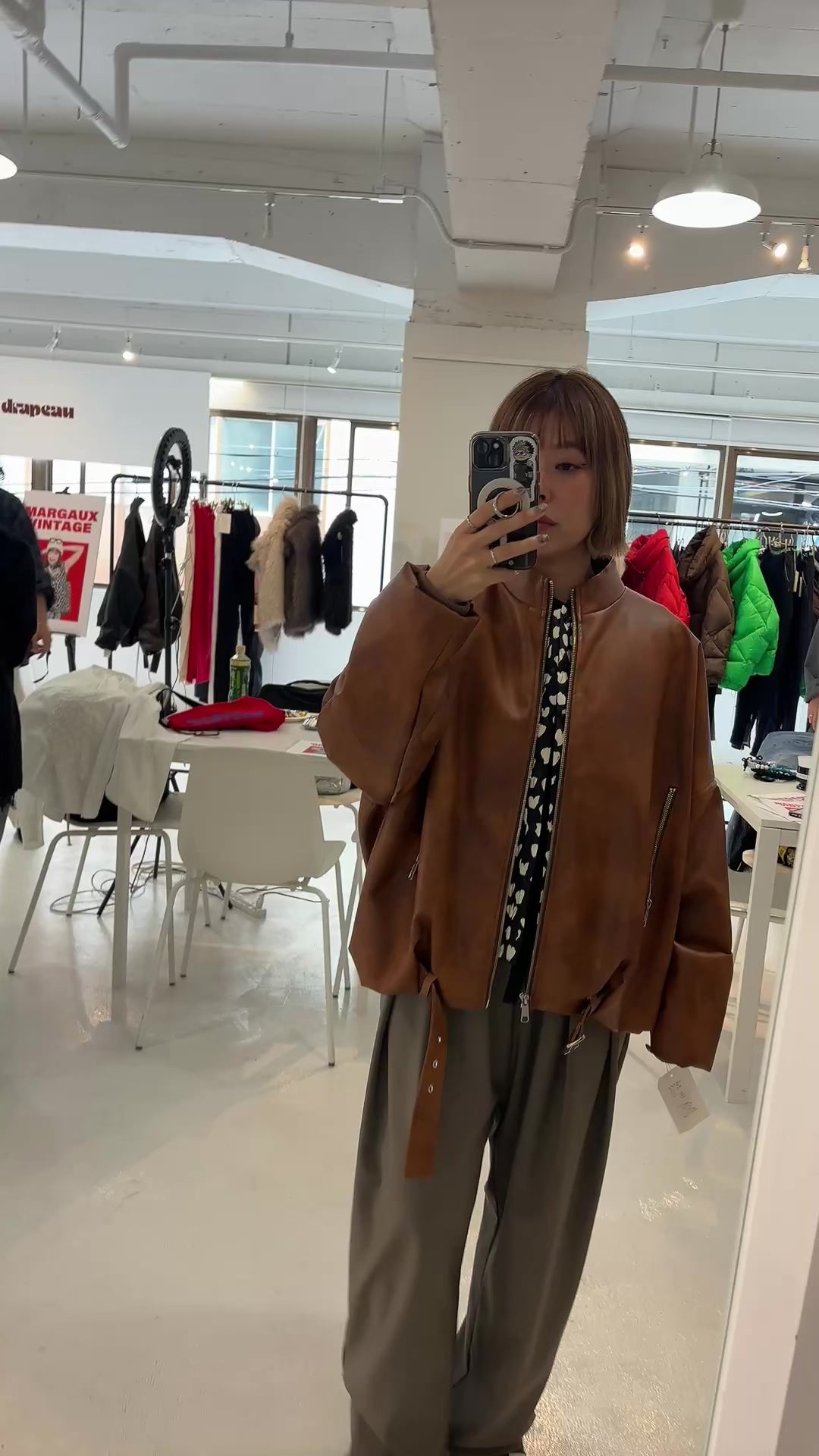 【予約⚡︎販売】ハート柄パディングベスト／MG JK-26086-A／MARGAUX VINTAGE／2026 AW＃1