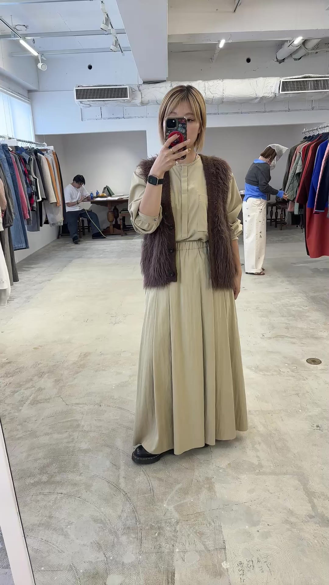 【予約⚡︎販売】ノーカラープルオーバーシャツ／8653203／LE MÉLANGE／2026 AW #2
