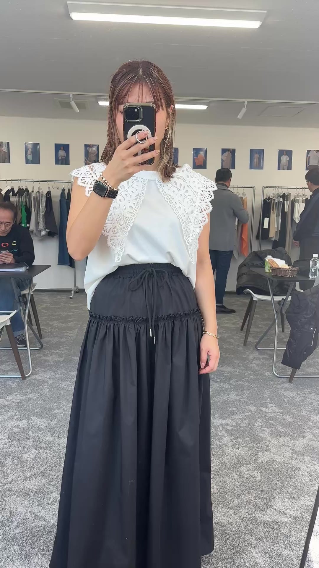 【予約販売】レースカラーノースリTOPS／601478／CYAN tokyo／2026 SS#2