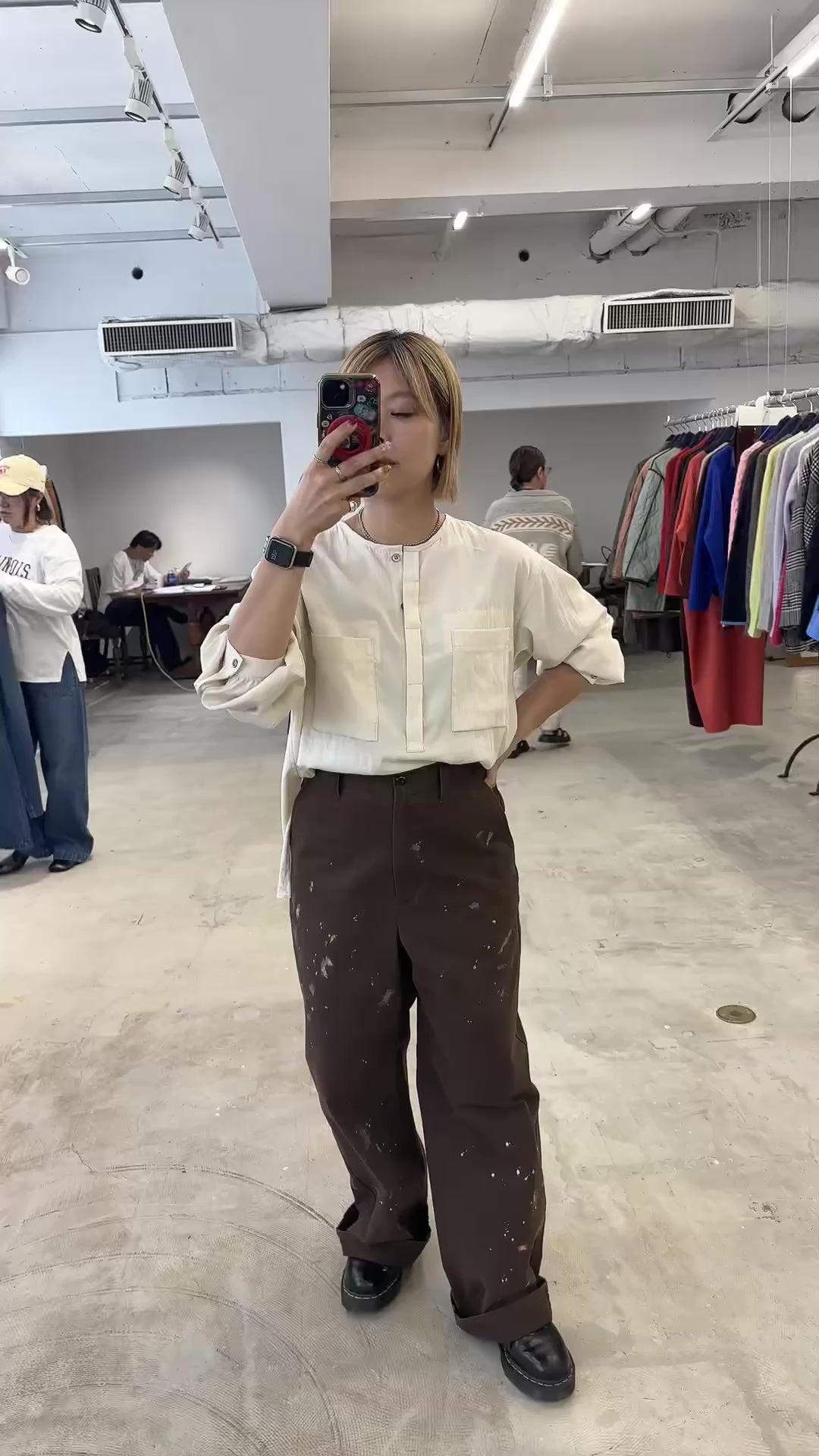 【予約⚡︎販売】ノーカラープルオーバーシャツ／8653203／LE MÉLANGE／2026 AW #2