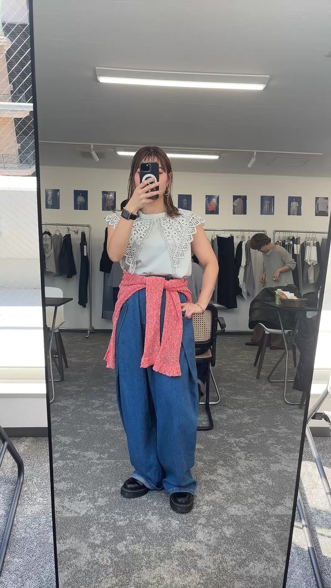 【予約販売】レースカラーノースリTOPS／601478／CYAN tokyo／2026 SS#2