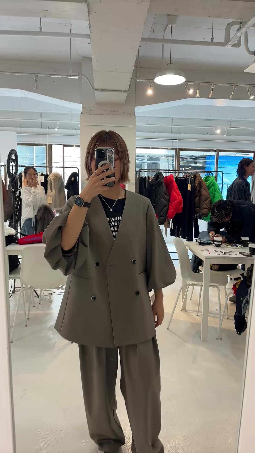 【予約⚡︎販売】バルーンスリーブノーカラーJK／MG JK-26088-A／MARGAUX VINTAGE／2026 AW＃1