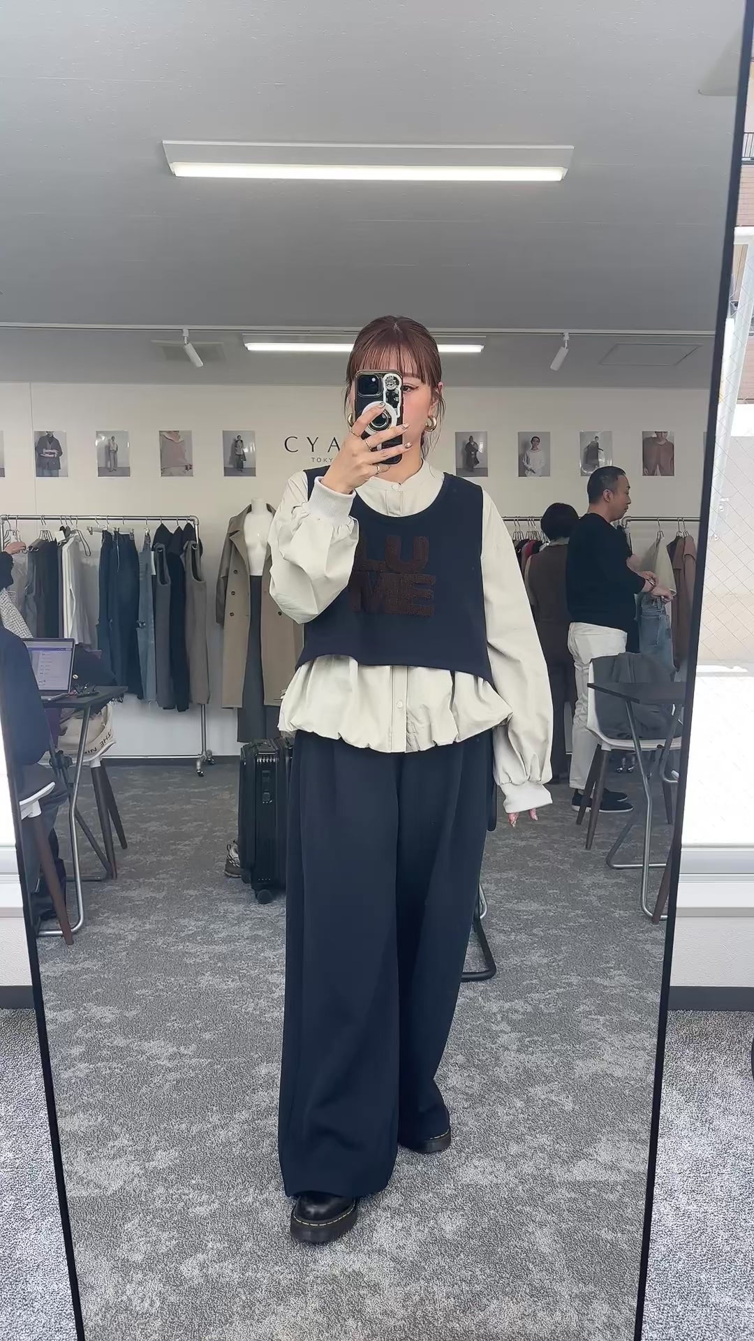 【予約⚡︎販売】ギャザーバルーンシャツ／604489／CYAN tokyo／2026 AW#1
