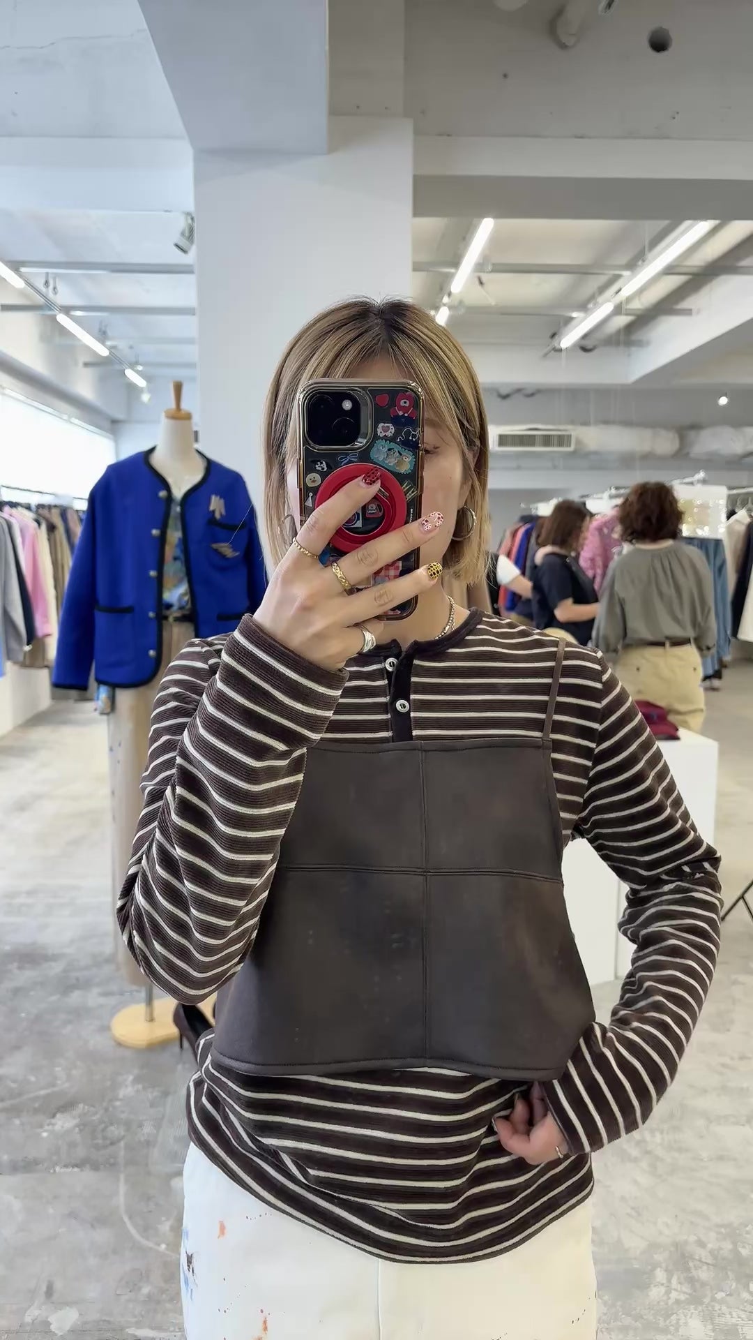 【予約⚡︎販売】モッチモチダンボール箔プリントビスチェ／8651702／LE MÉLANGE／2026 AW #2