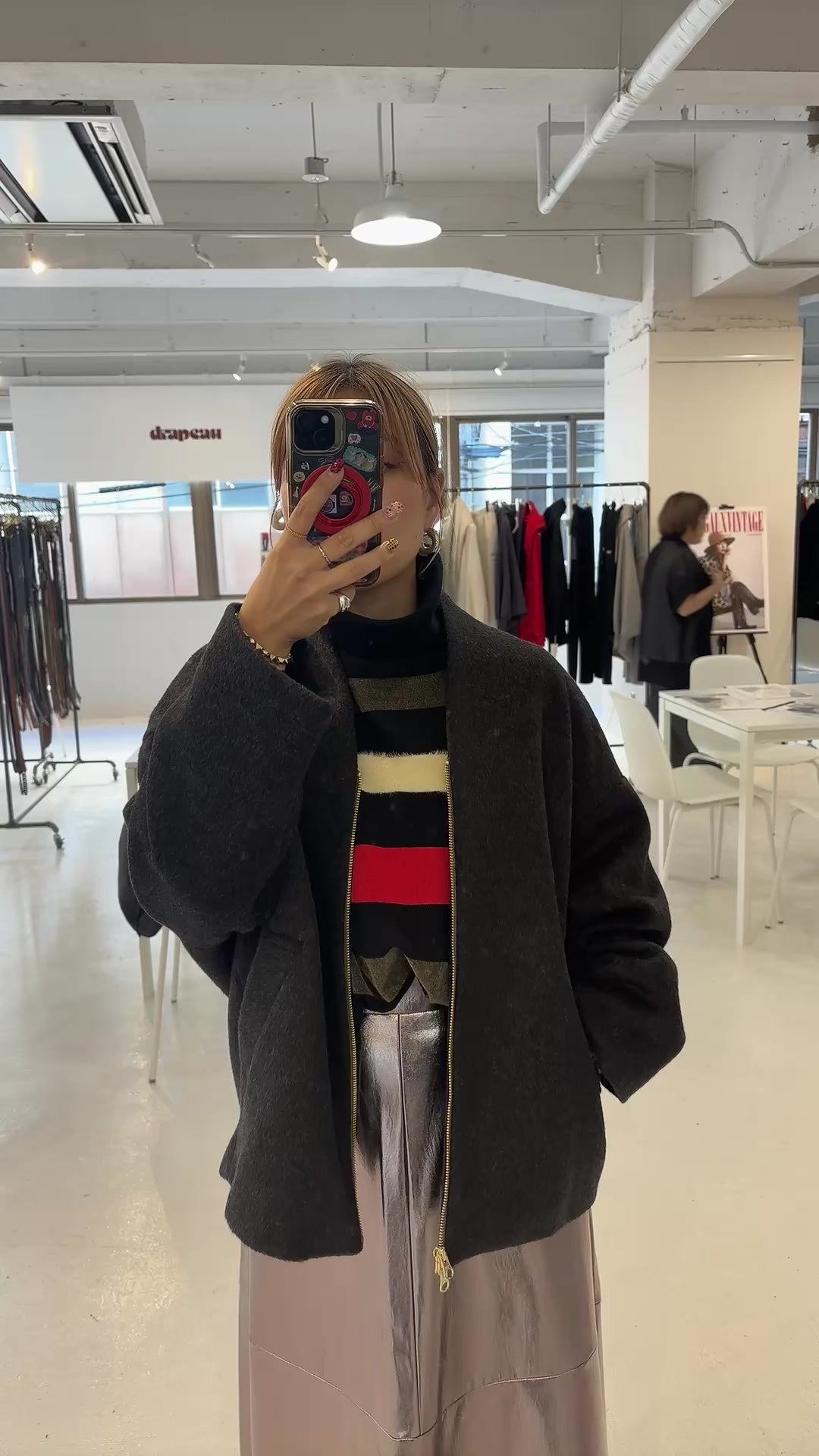 【予約⚡︎販売】メタリックスカート／MG SK-26124-A／MARGAUX VINTAGE／2026 AW＃2