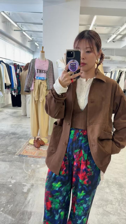 受付終了【予約販売】プリントイージーパンツ／8613504／LE MÉLANGE