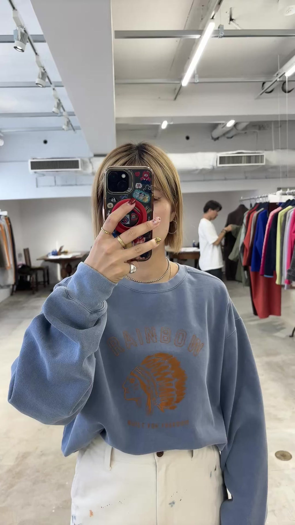 受付終了【予約⚡︎販売】裏起毛フロッキープリントスウェット／8651006／LE MÉLANGE／2026 AW #2