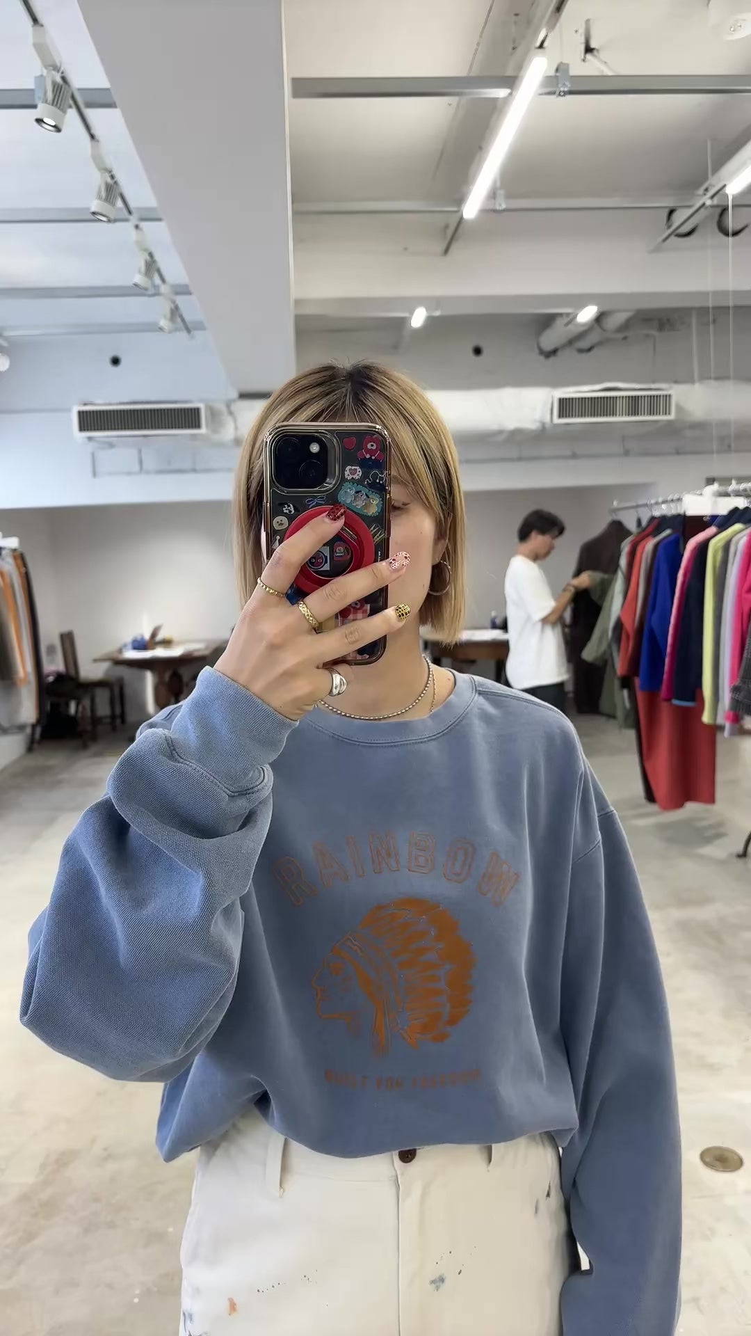 【予約⚡︎販売】裏起毛フロッキープリントスウェット／8651006／LE MÉLANGE／2026 AW #2