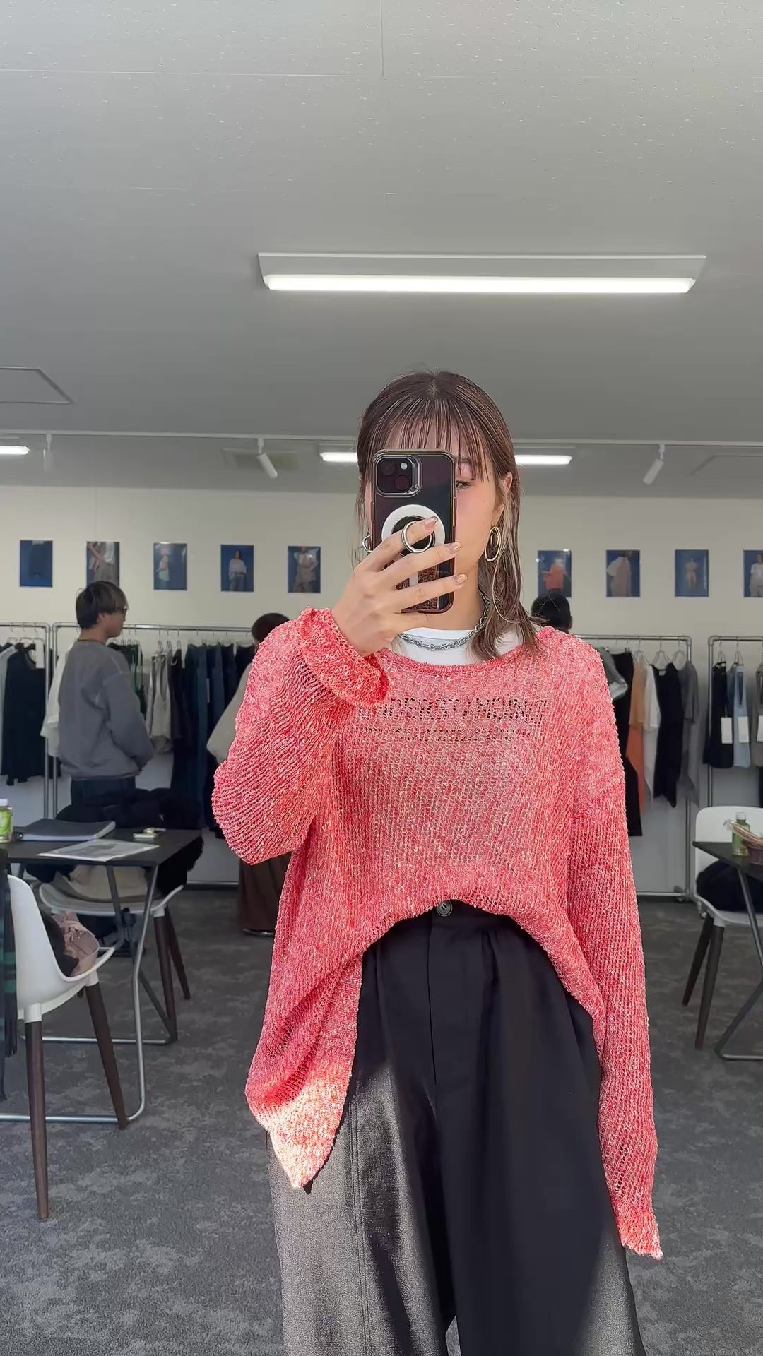 【予約販売】ネップメッシュニットTOPS／601461／CYAN tokyo／2026 SS#2