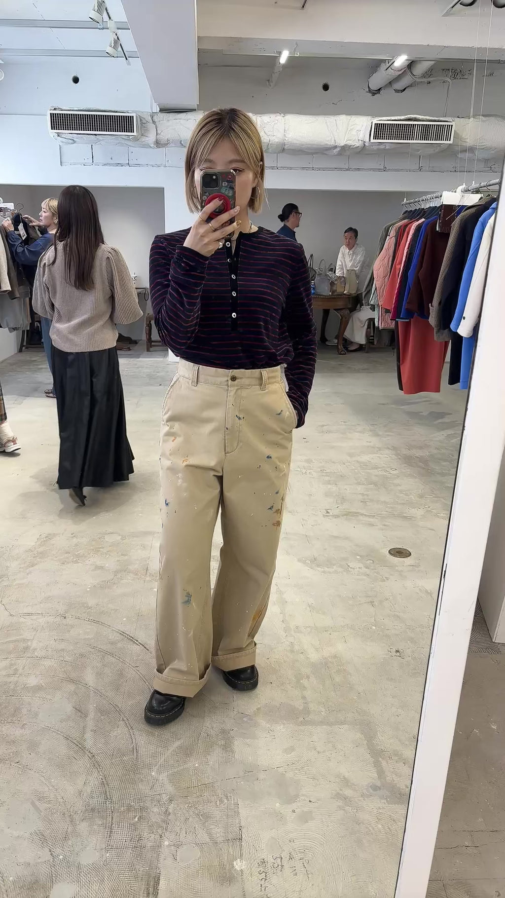 受付終了【予約⚡︎販売】2WAYコーデュロイボーダーヘンリーネックロンT／8651002／LE MÉLANGE／2026 AW #2