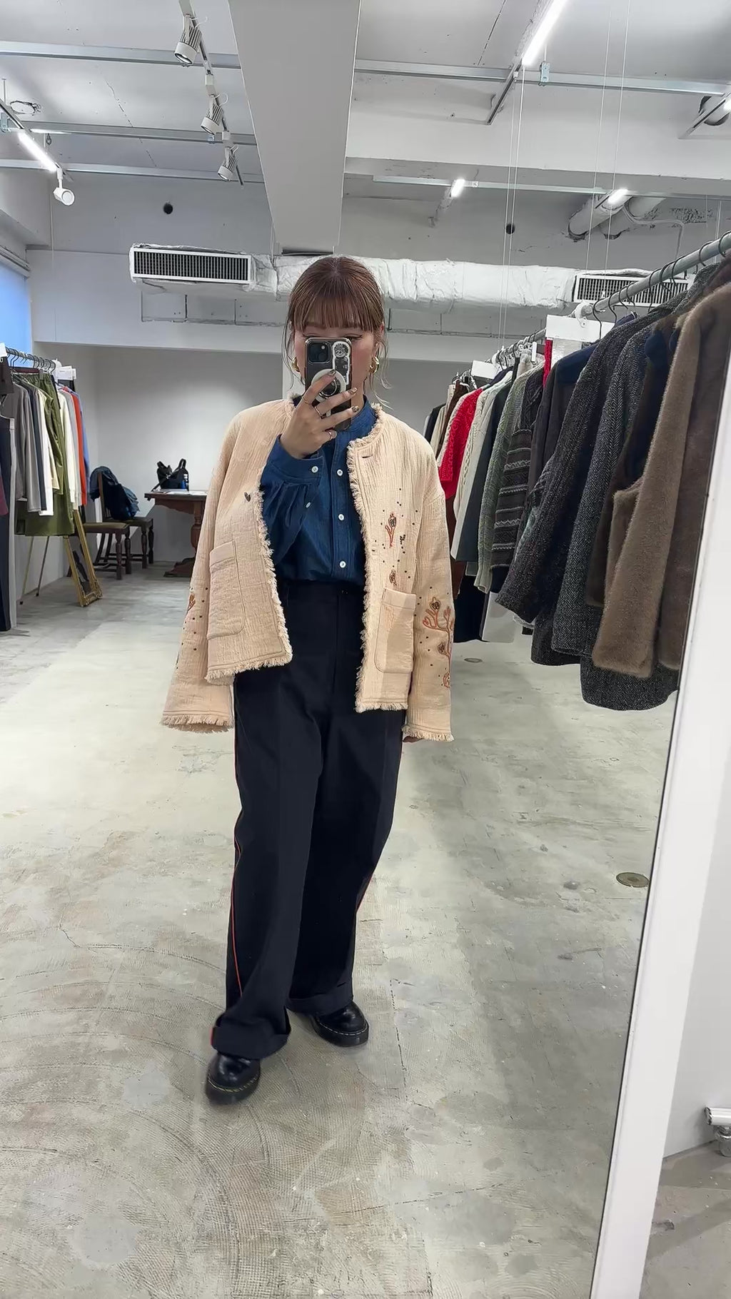 【予約⚡︎販売】刺繍クルーネックジャケット／#8643804／LE MÉLANGE／2026 AW #1