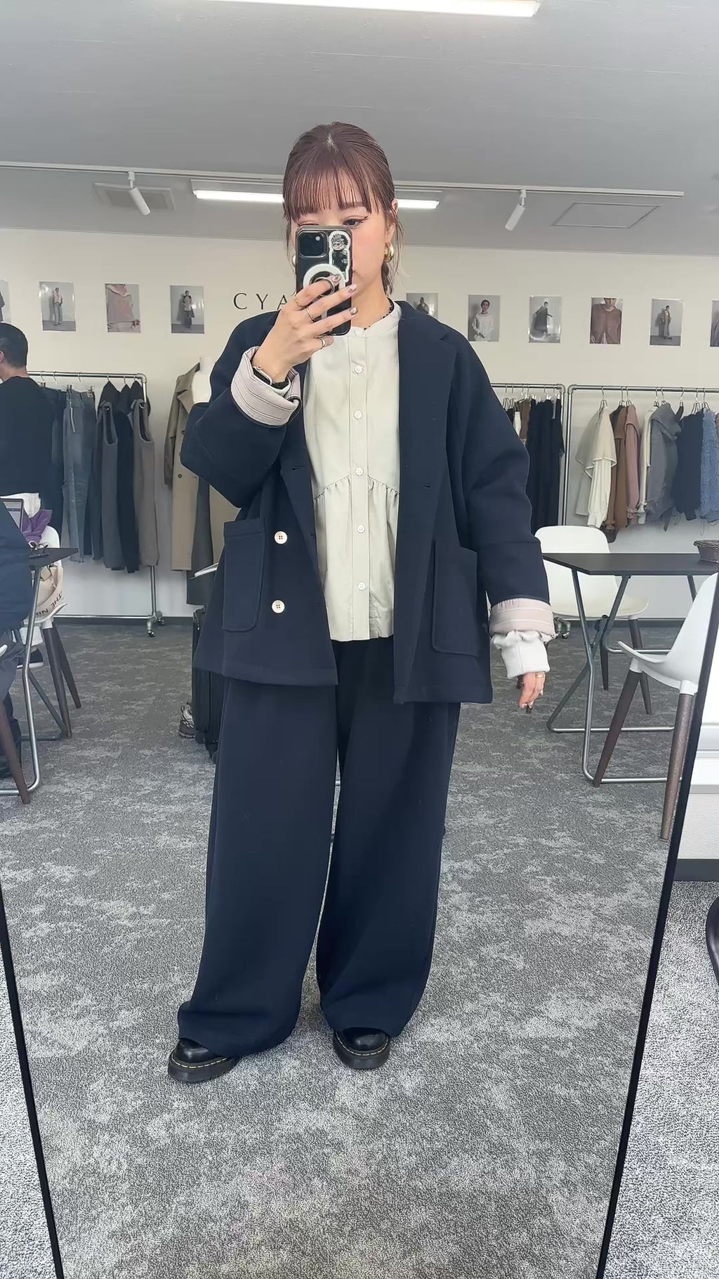 【予約⚡︎販売】スクエアポケットフリースワイドパンツ／604514／CYAN tokyo／2026 AW#1