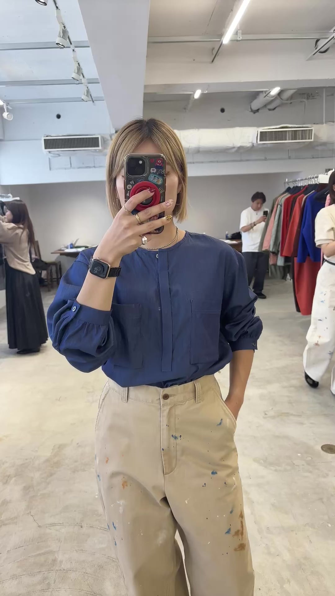 【予約⚡︎販売】ノーカラープルオーバーシャツ／8653203／LE MÉLANGE／2026 AW #2