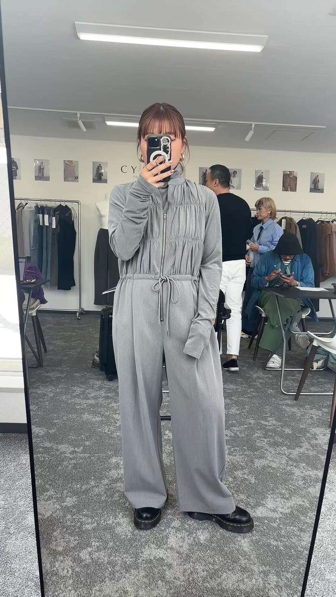 【予約⚡︎販売】ティアードスキッパーサロペット／604498／CYAN tokyo／2026 AW#1