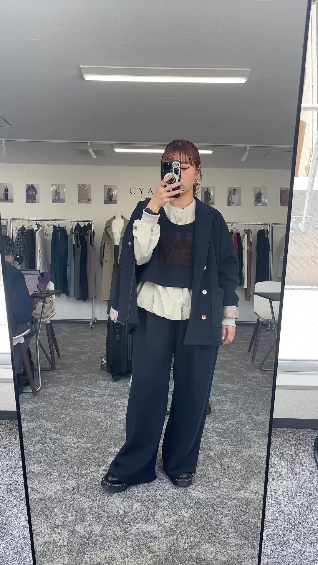 【予約⚡︎販売】マイクロフリースWジャケット／604513／CYAN tokyo／2026 AW#1