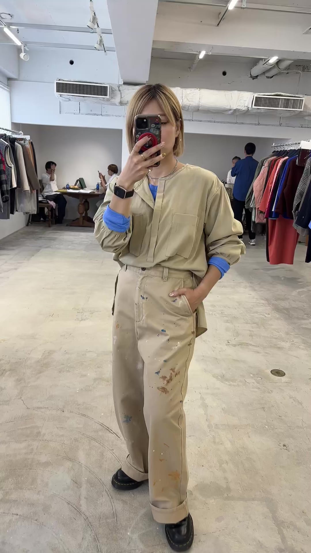 【予約⚡︎販売】ノーカラープルオーバーシャツ／8653203／LE MÉLANGE／2026 AW #2