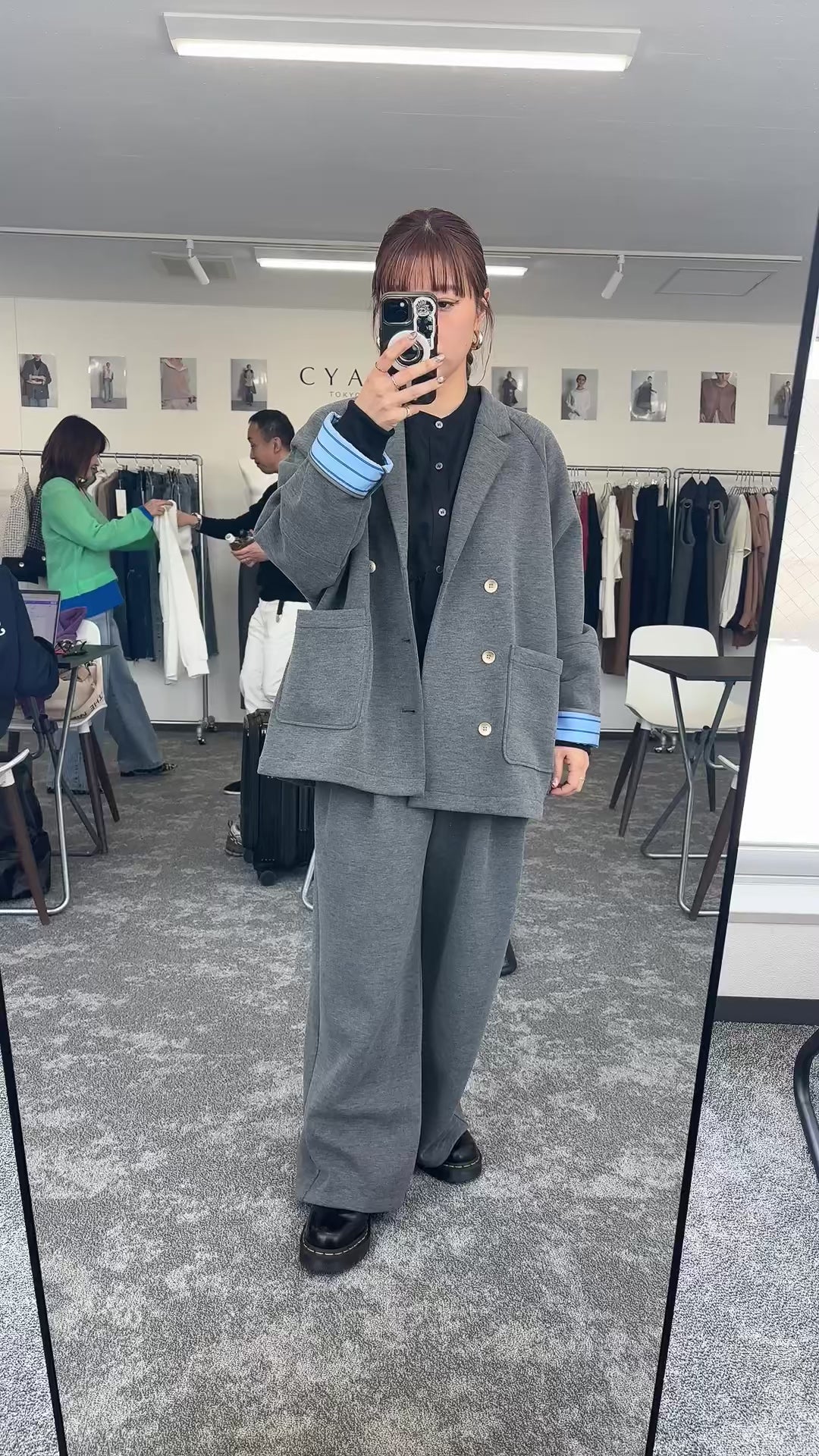 【予約⚡︎販売】スクエアポケットフリースワイドパンツ／604514／CYAN tokyo／2026 AW#1