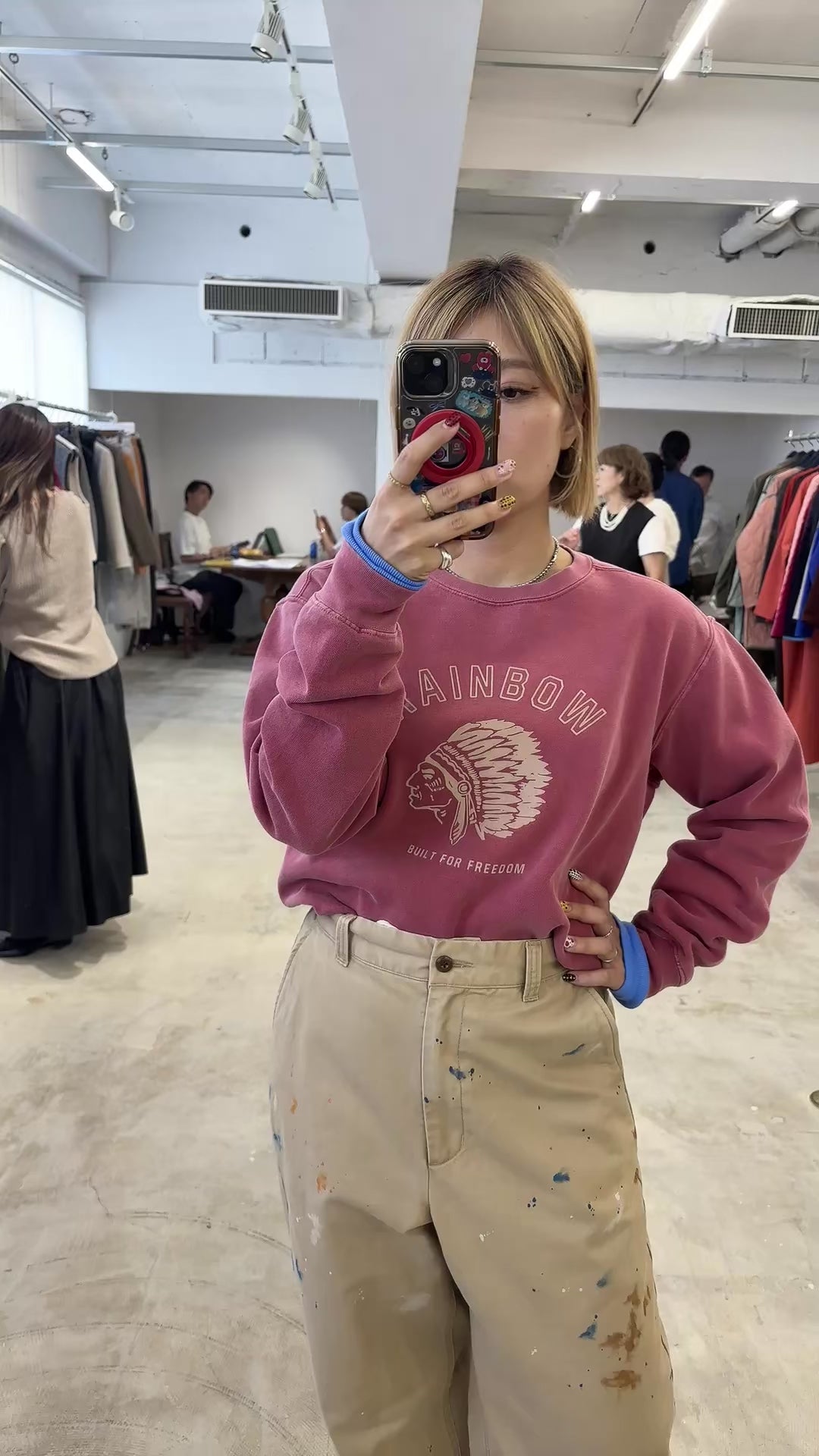 【予約⚡︎販売】裏起毛フロッキープリントスウェット／8651006／LE MÉLANGE／2026 AW #2