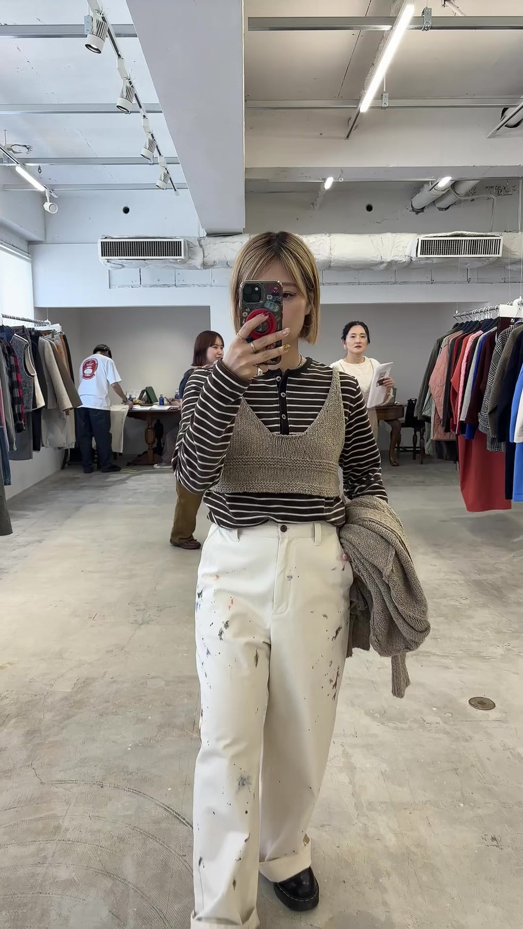 受付終了【予約⚡︎販売】2WAYコーデュロイボーダーヘンリーネックロンT／8651002／LE MÉLANGE／2026 AW #2