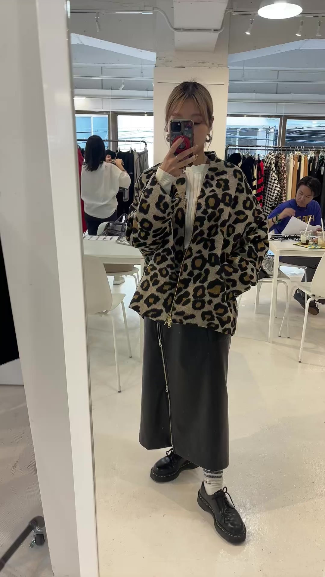 【予約⚡︎販売】シャギージップコート（レオパード柄）／MG CO-26129-A／MARGAUX VINTAGE／2026 AW＃2