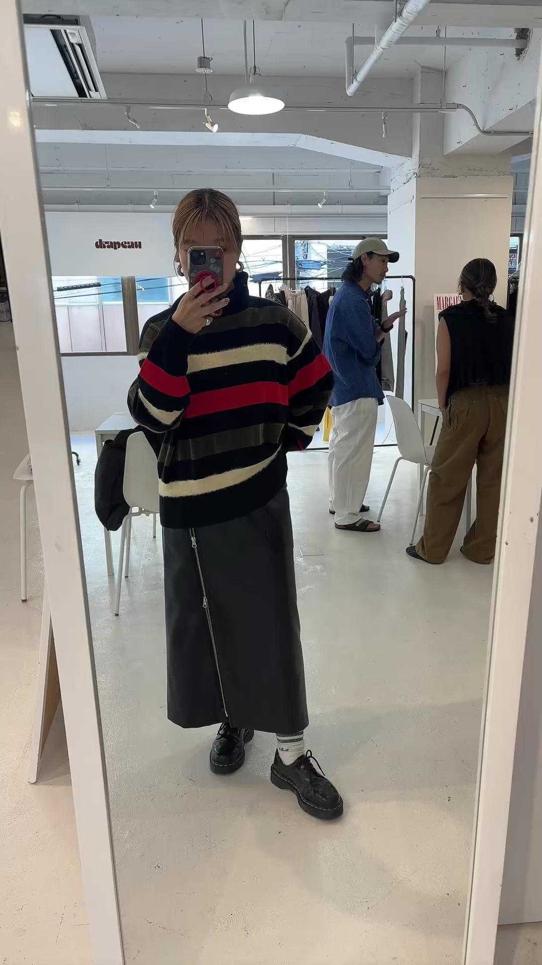 【予約⚡︎販売】異素材ボーダータートルニット／MG KN-26120-A／MARGAUX VINTAGE／2026 AW＃2