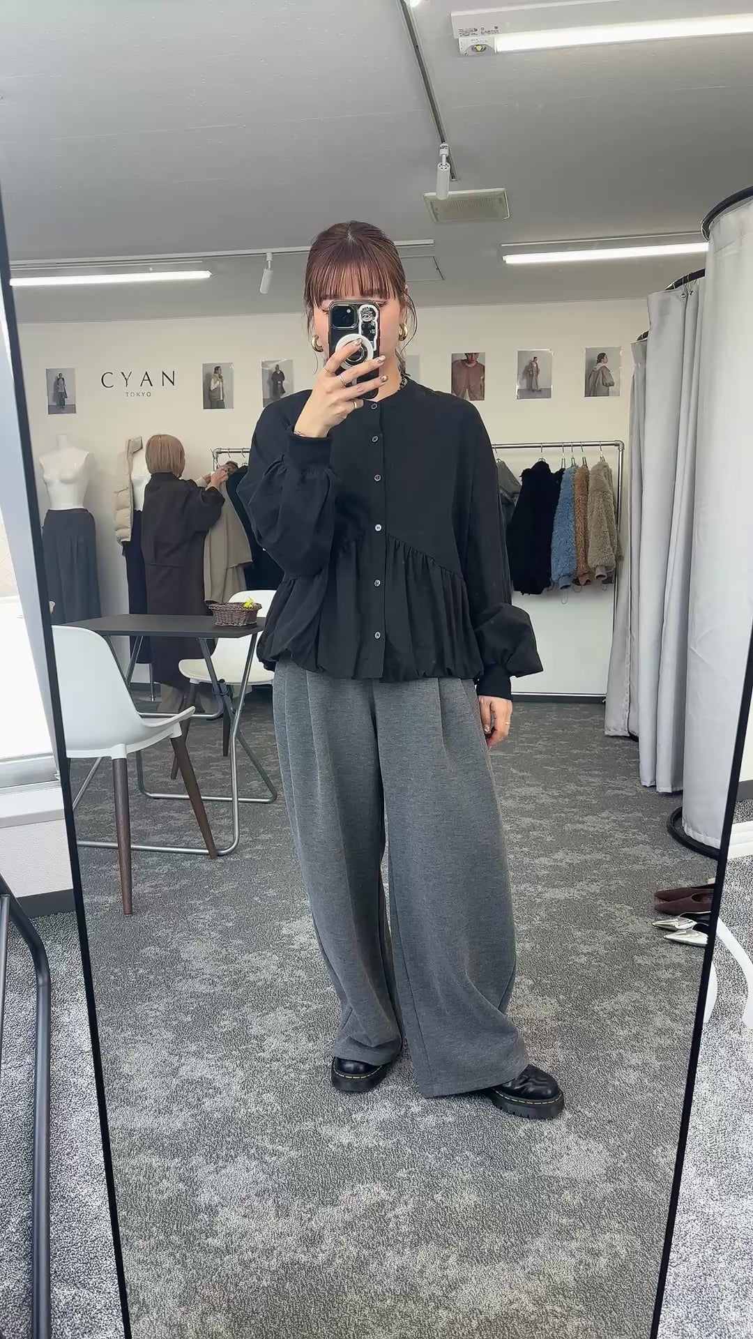 【予約⚡︎販売】スクエアポケットフリースワイドパンツ／604514／CYAN tokyo／2026 AW#1